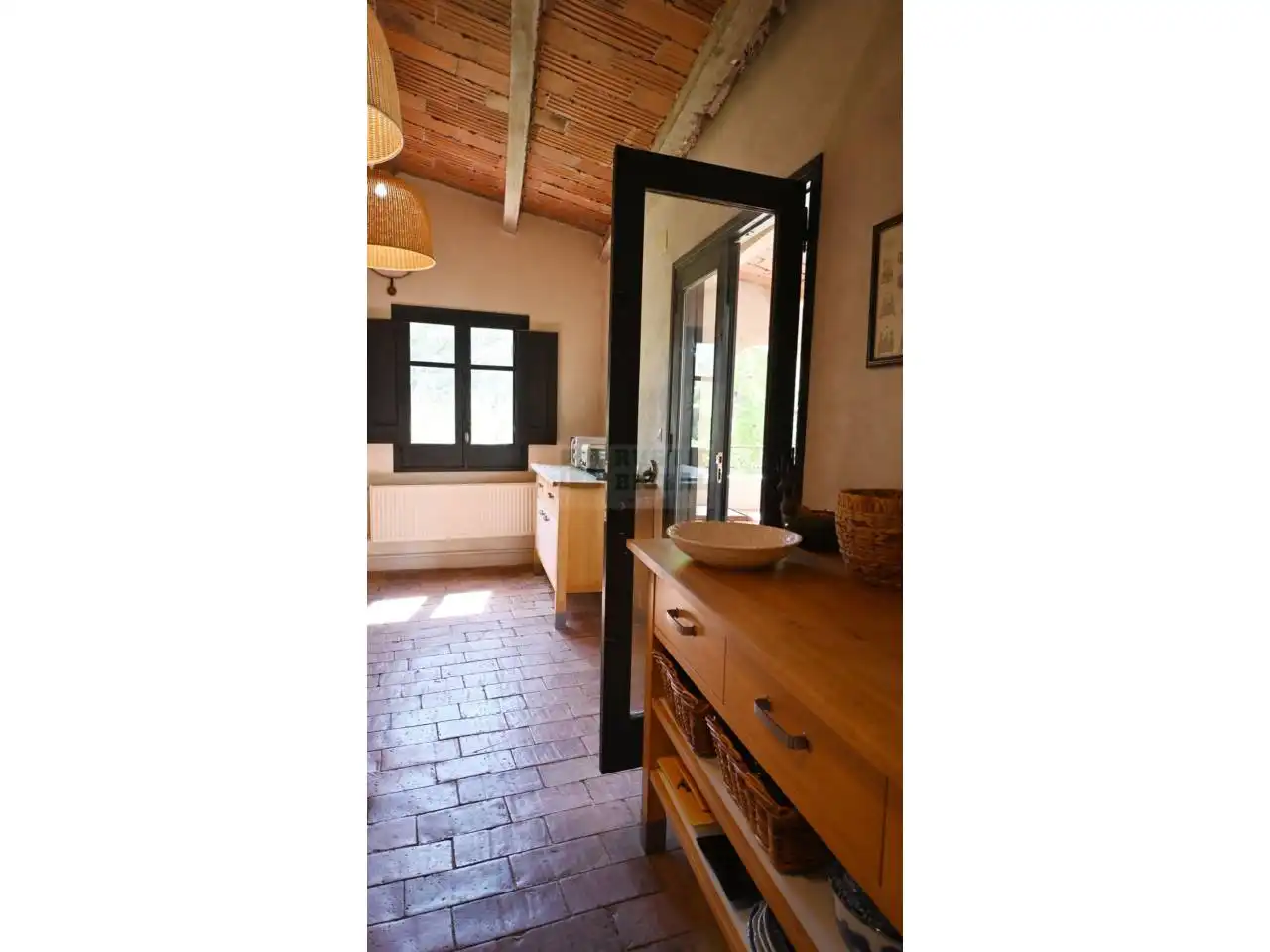 Cocina de Finca rústica en venta en Borrassà con Calefacción, Jardín privado y Terraza