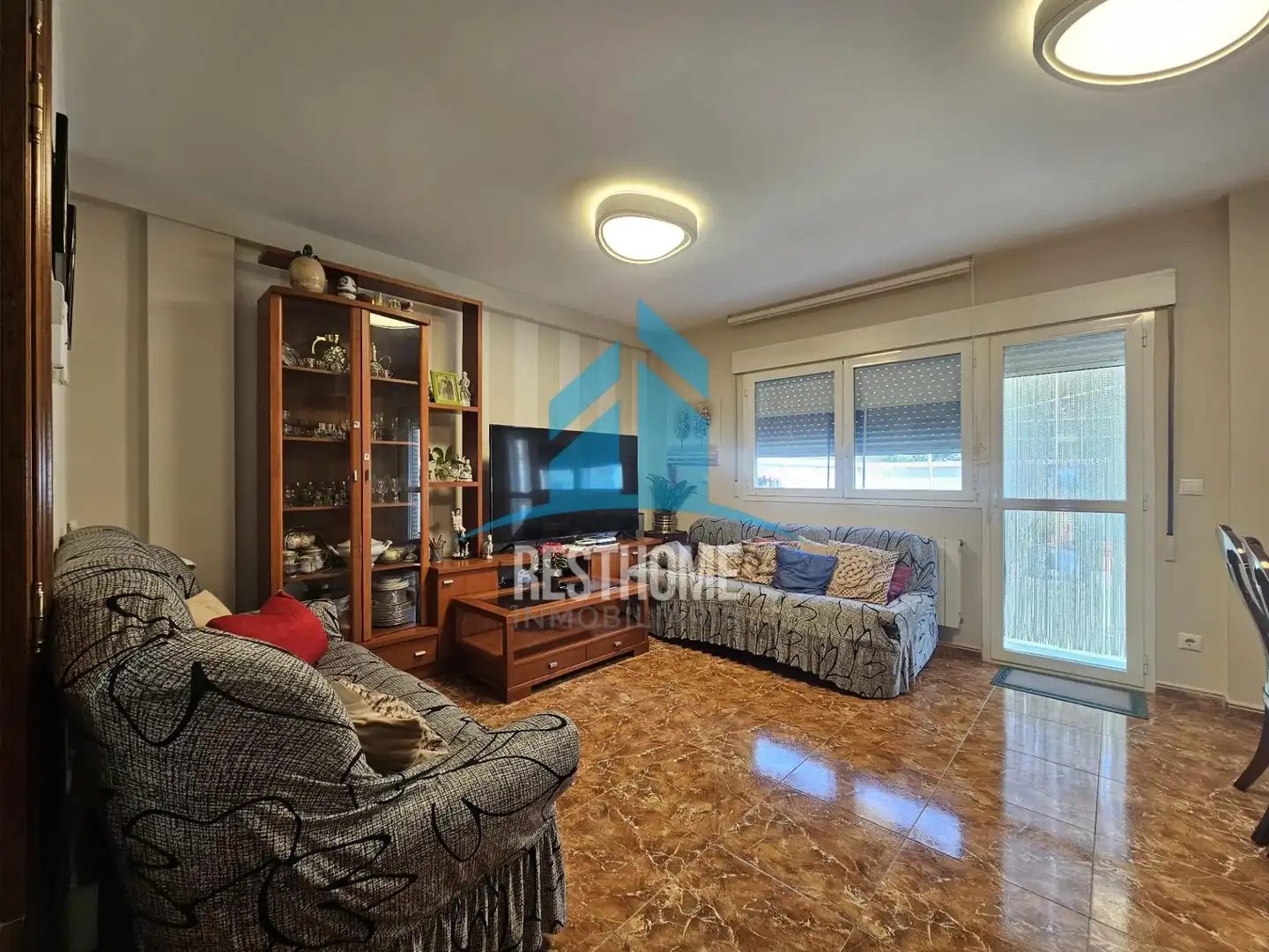 Sala de estar de Casa o chalet en venta en Castejón (Navarra) con Aire acondicionado, Calefacción y Terraza