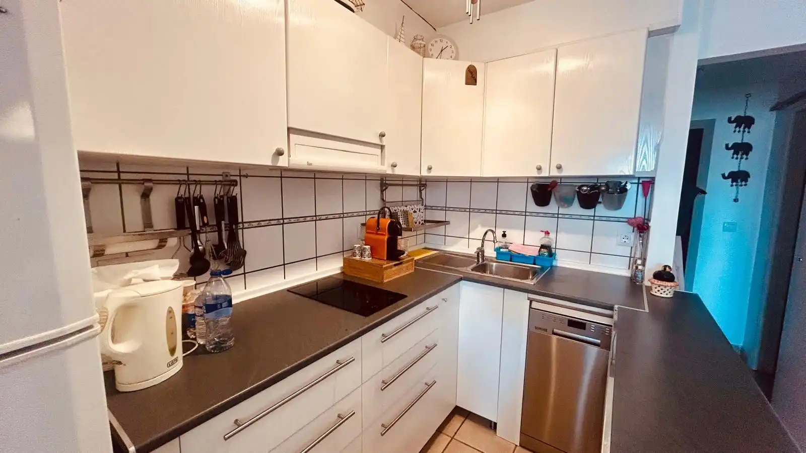 Cocina de Apartamento en venta en Empuriabrava con Aire acondicionado, Terraza y Piscina comunitaria