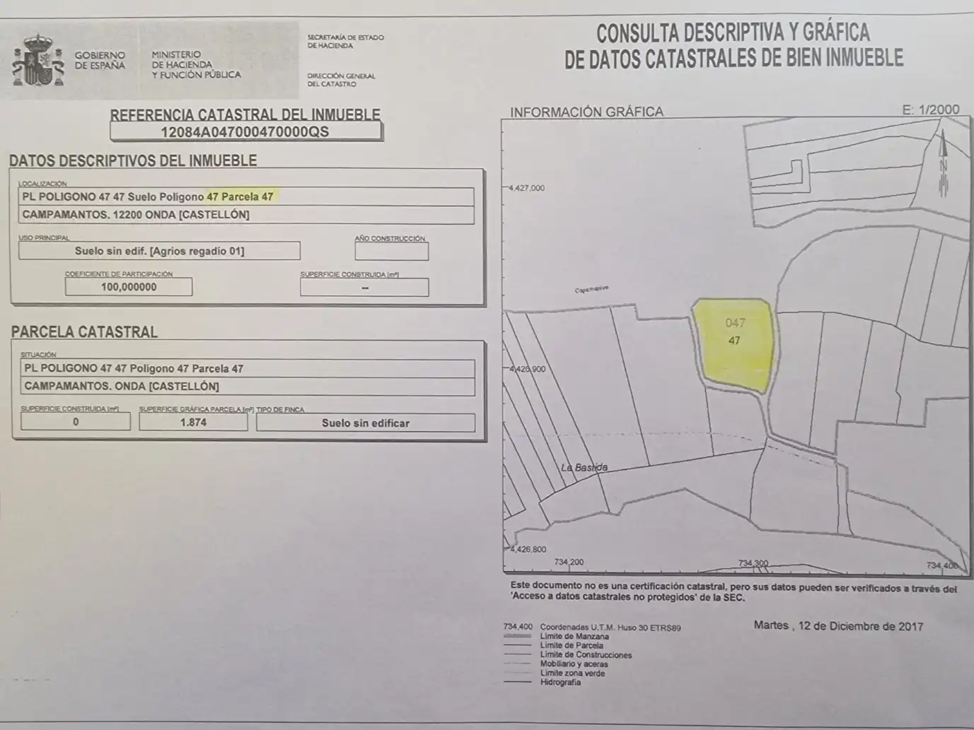 Terreno residencial en venta en Plaça poligono 47, 47, imagen 3