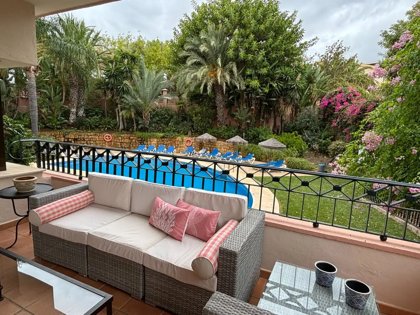Terrassa de Apartament de lloguer en Marbella amb Calefacció, Jardí privat i Terrassa