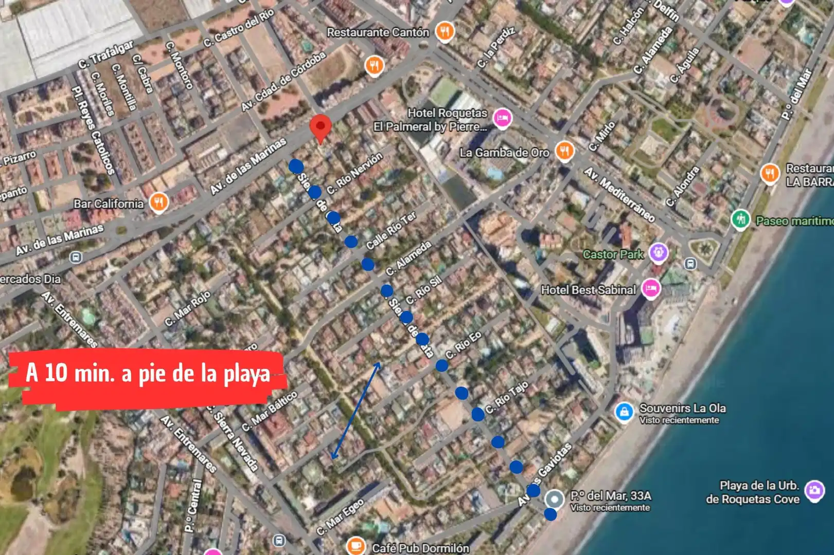 Vista exterior de Casa o chalet en venta en Roquetas de Mar con Aire acondicionado, Calefacción y Jardín privado