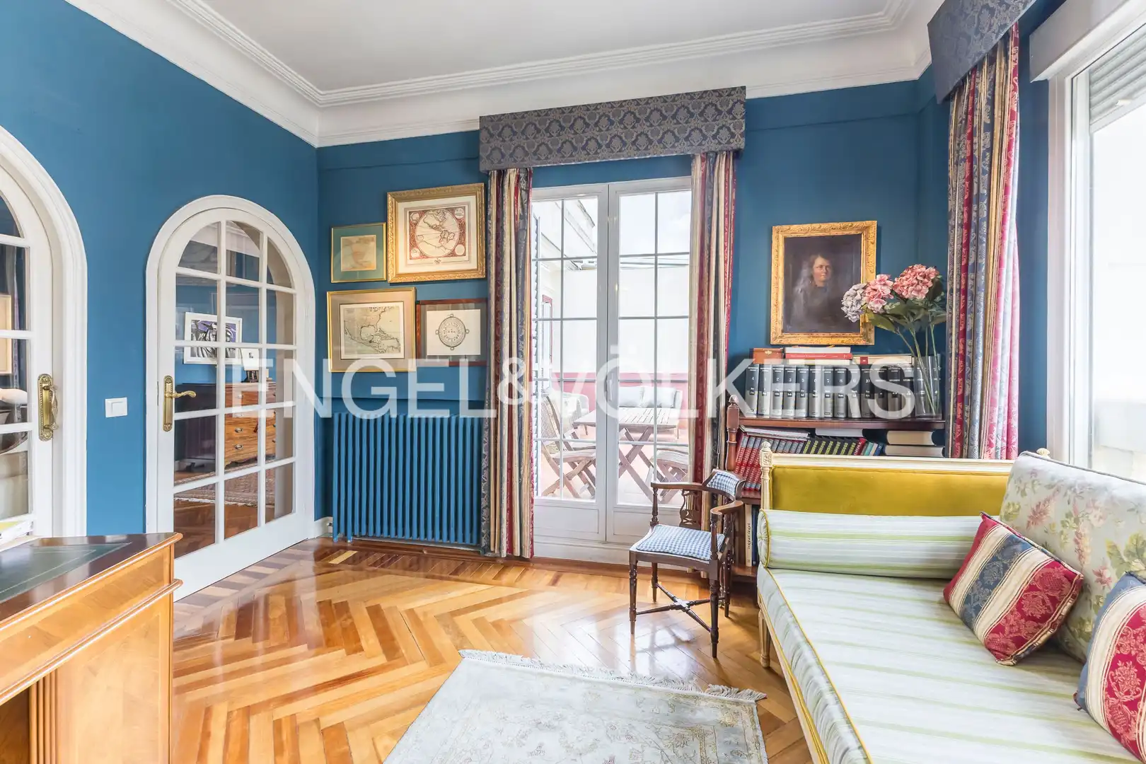 Sala de estar de Ático de alquiler en Madrid con Aire acondicionado, Calefacción y Terraza