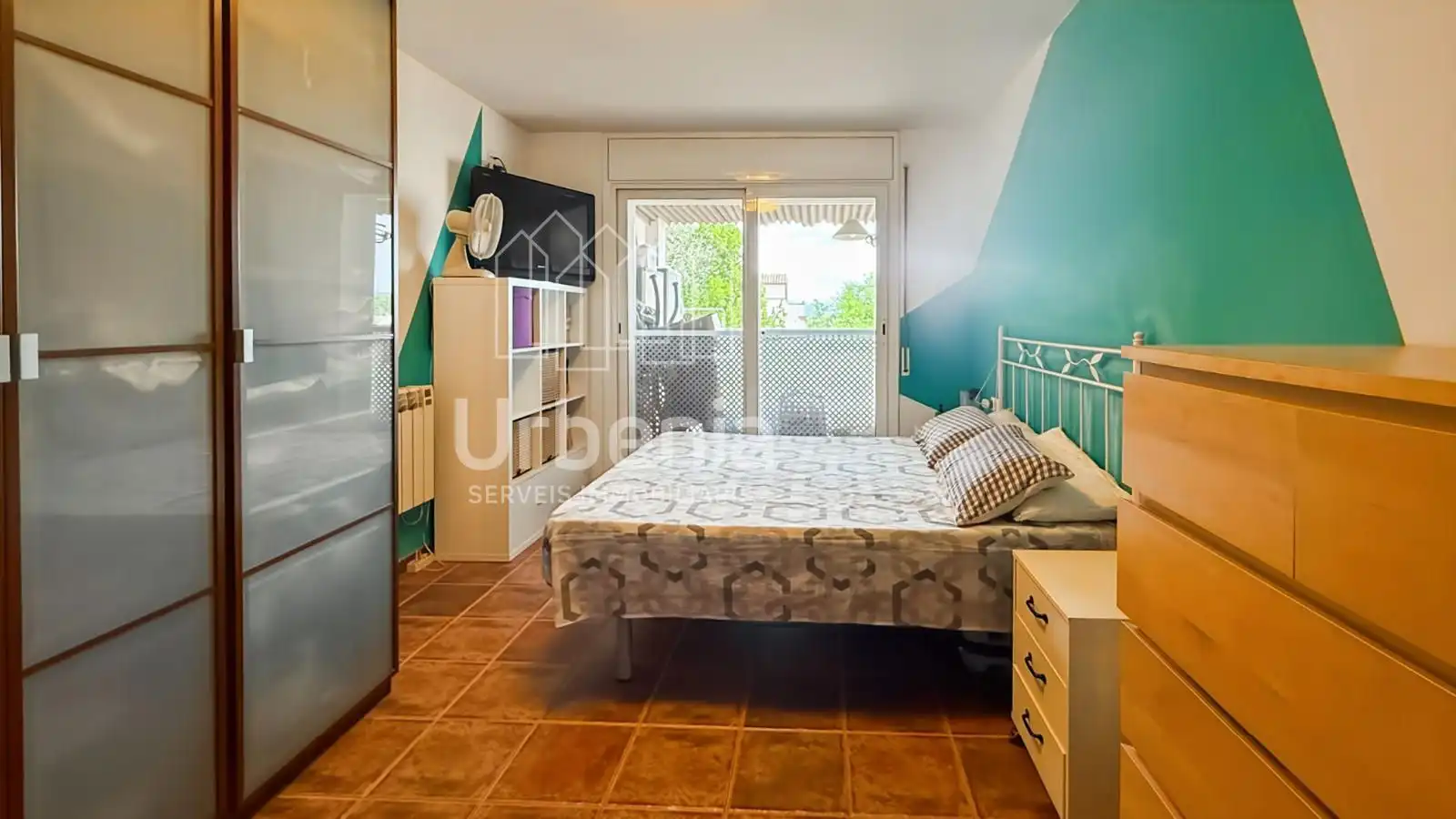 Bedroom of Flat for sale in Tordera  with Heating, Terrace and Furnished