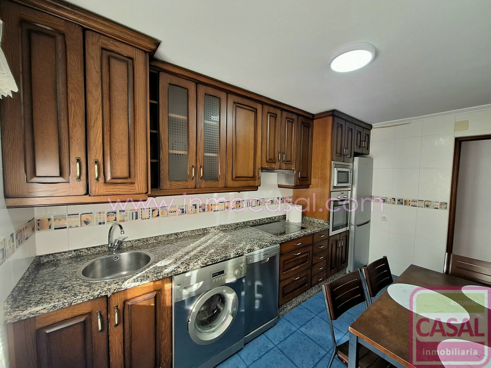 Kitchen of Flat to rent in Mieres (Asturias)  with Heating, Terrace and Furnished