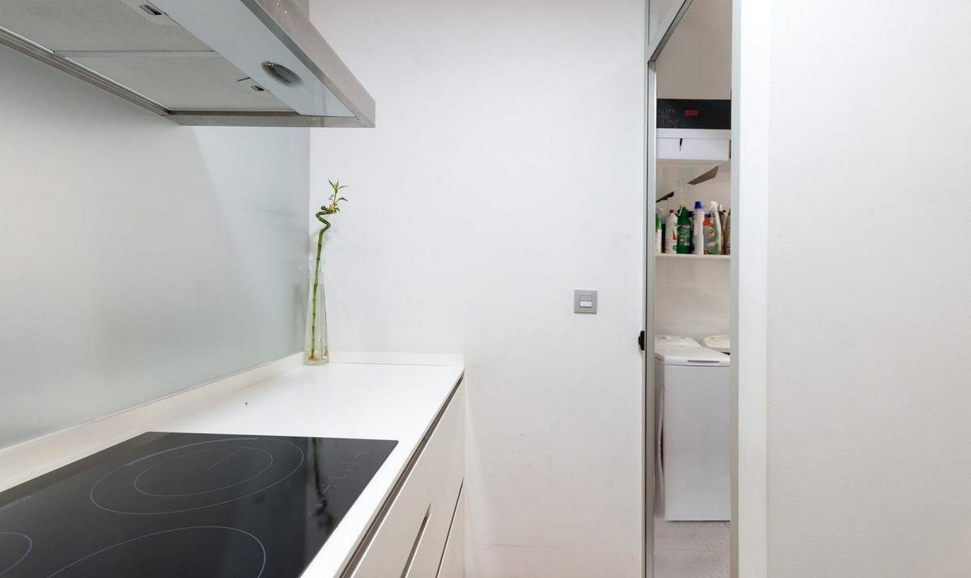 Kitchen of Apartment to rent in  Madrid Capital  with Air Conditioner and Balcony