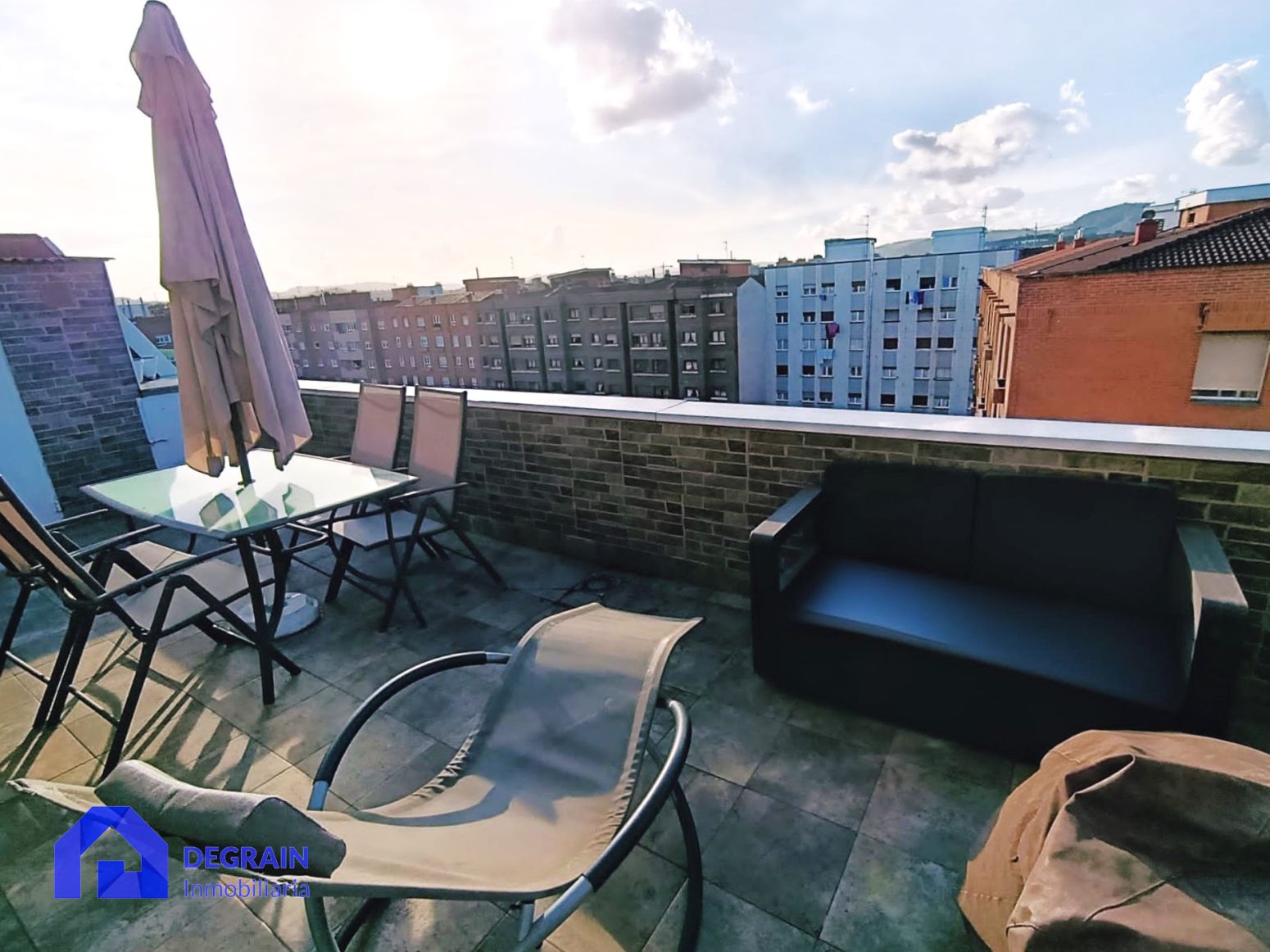 Terrace of Flat for sale in Gijón   with Heating, Terrace and Storage room