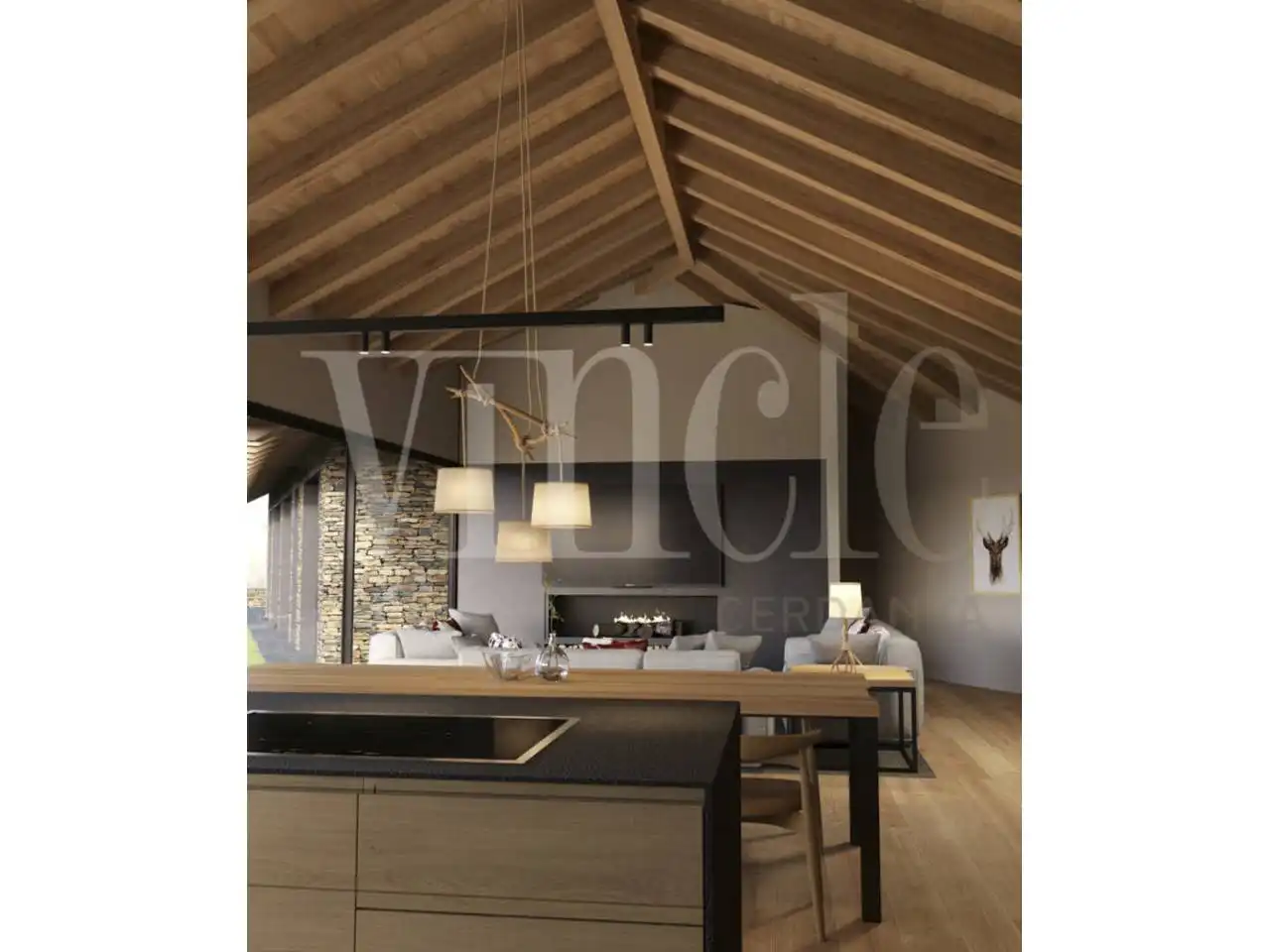 Sala de estar de Casa o chalet en venta en Ger con Calefacción, Jardín privado y Parquet