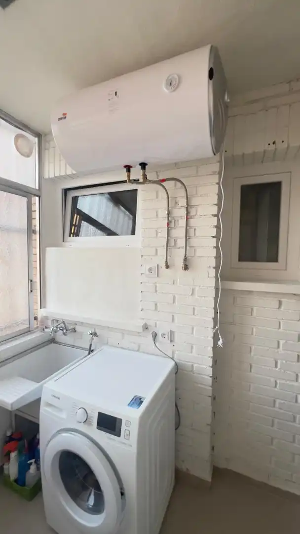 Cuina de Apartament de lloguer en Murcia amb Aire condicionat, Moblat i Rentadora