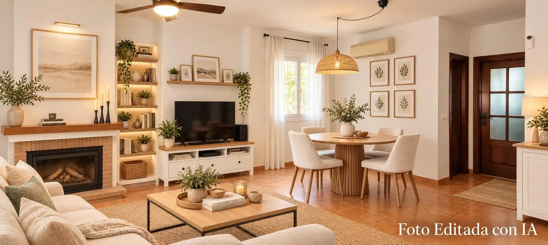 Sala de estar de Casa adosada en venta en La Envía