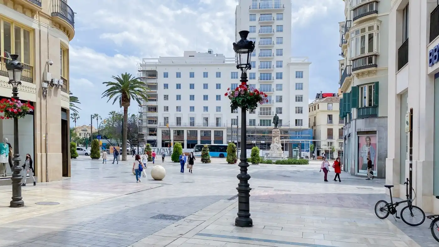 Exterior view of Flat for rent in Málaga  with Air Conditioner, Parquet flooring and Furnished