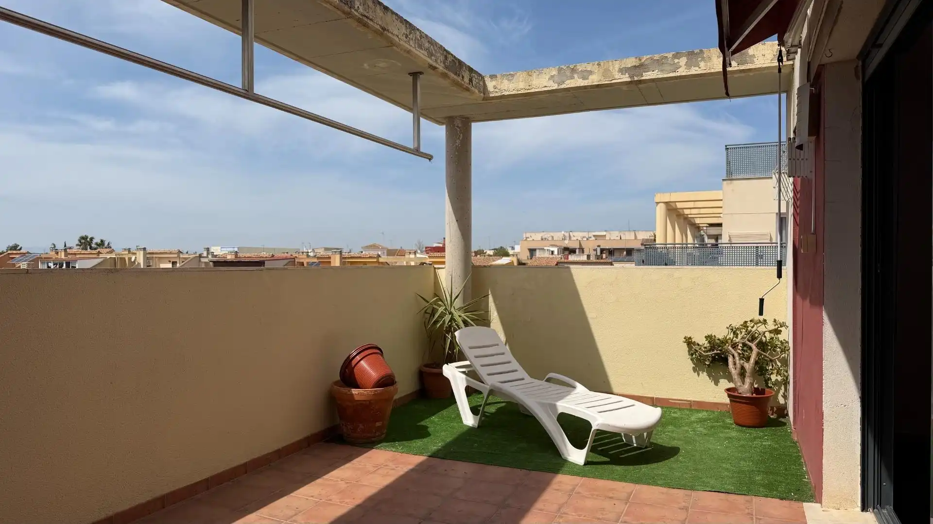 Terrasse von Dachboden zum Verkauf in Massamagrell mit Klimaanlage, Terrasse und Abstellraum