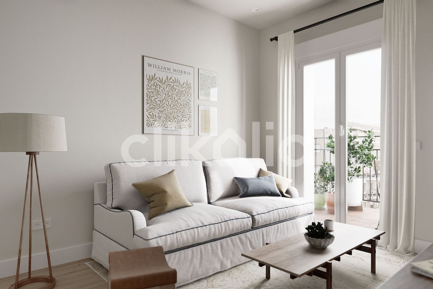 Living room of Flat for sale in  Sevilla Capital  with Air Conditioner, Terrace and Balcony
