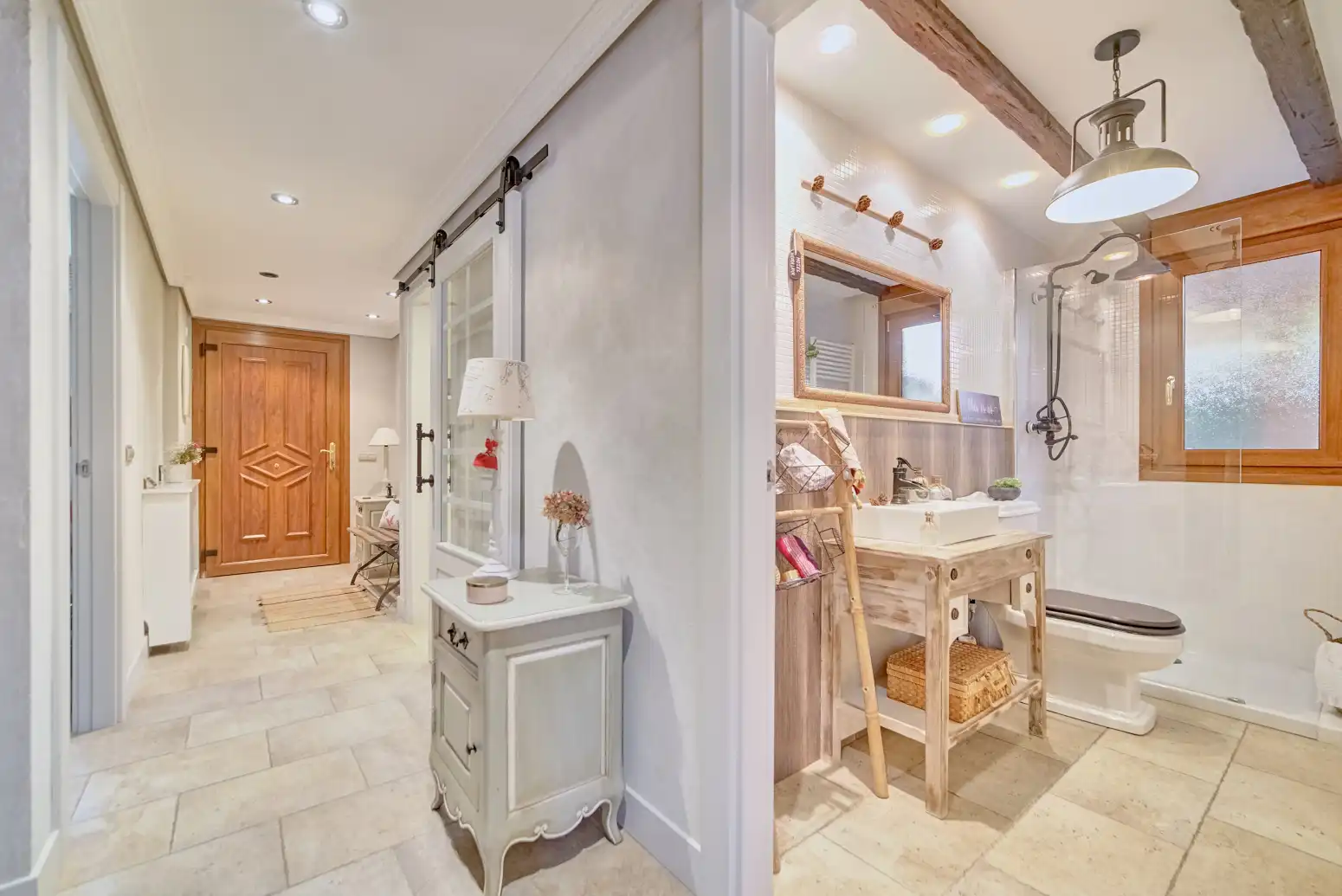 Baño de Casa o chalet en venta en Orkoien con Calefacción, Parquet y Terraza