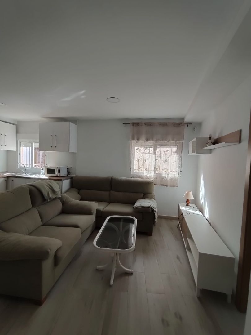 Sala de estar de Piso de alquiler en Málaga Capital con Aire acondicionado, Terraza y Amueblado
