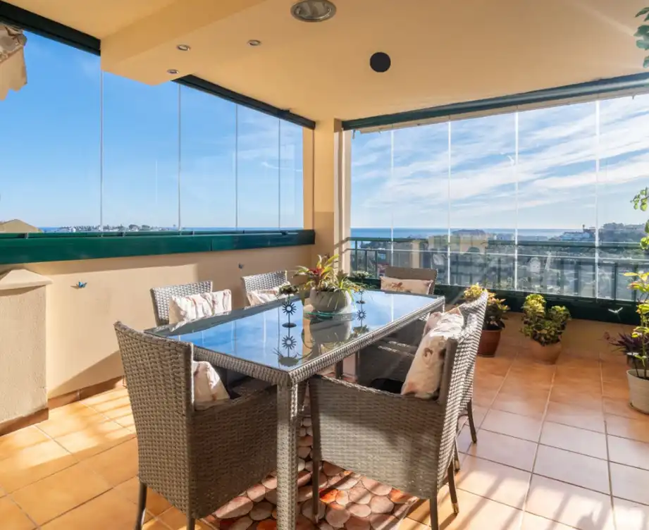 Terrace of Flat for sale in Benalmádena  with Furnished, Oven and Washing machine