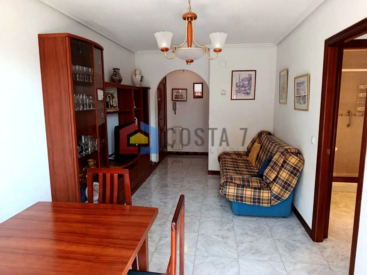 Living room of Flat for sale in Noja  with Heating, Terrace and Furnished