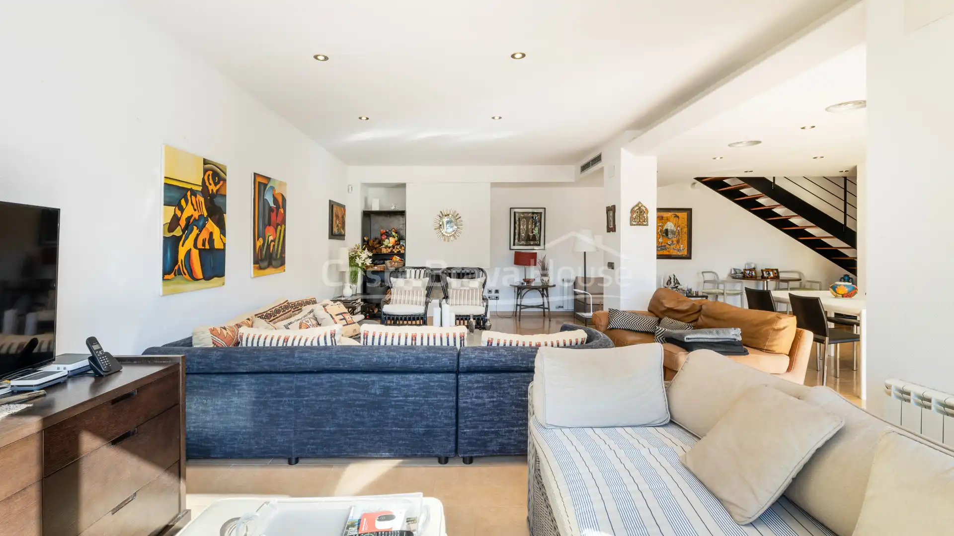 Sala de estar de Casa o chalet en venta en Palafrugell con Aire acondicionado, Calefacción y Jardín privado