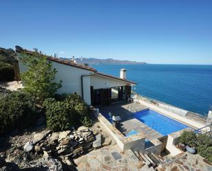 Swimming pool of House or chalet for sale in El Port de la Selva  with Air Conditioner, Terrace and Swimming Pool