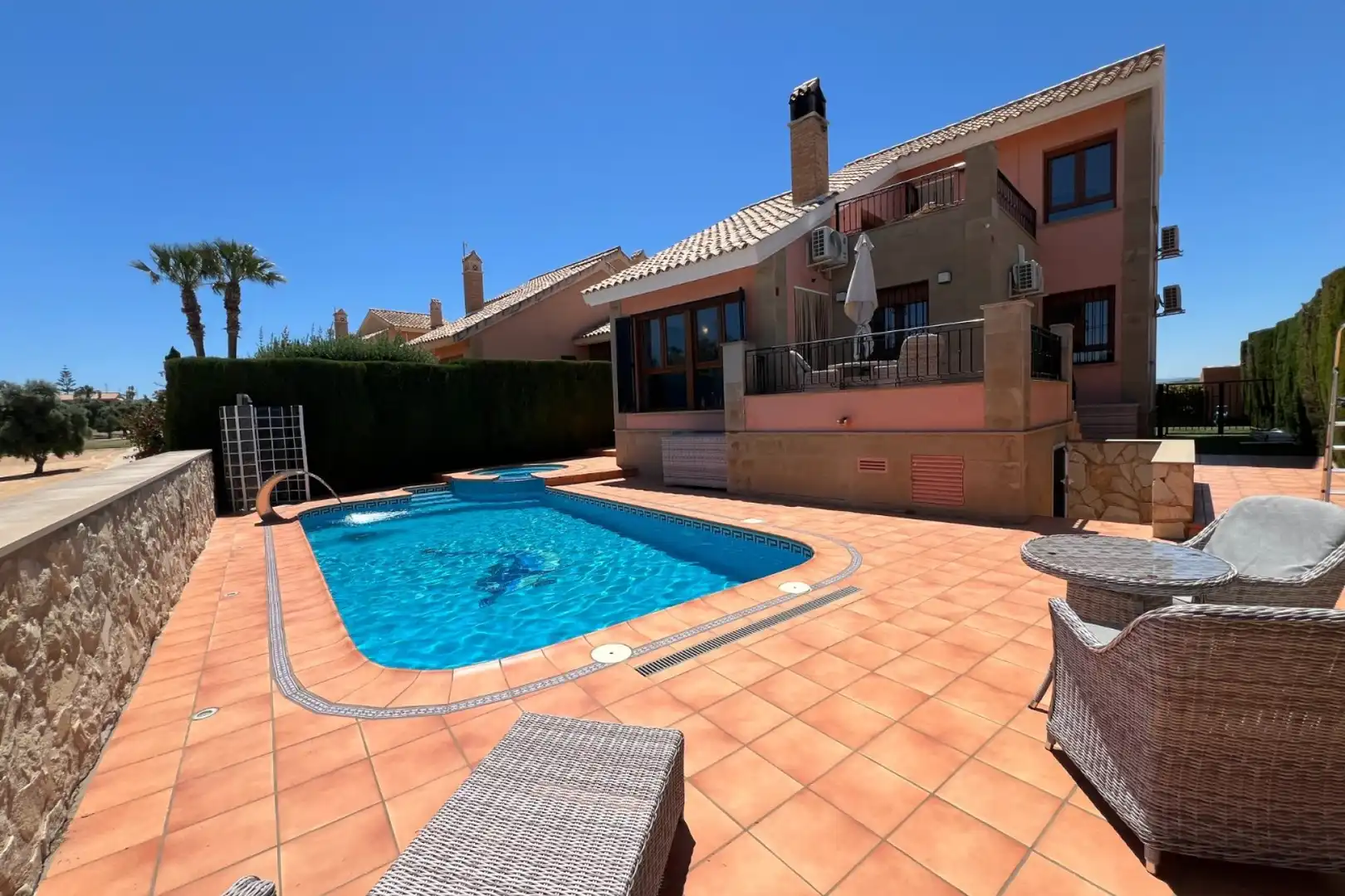 Piscina de Casa o chalet en venta en Algorfa con Aire acondicionado, Calefacción y Jardín privado