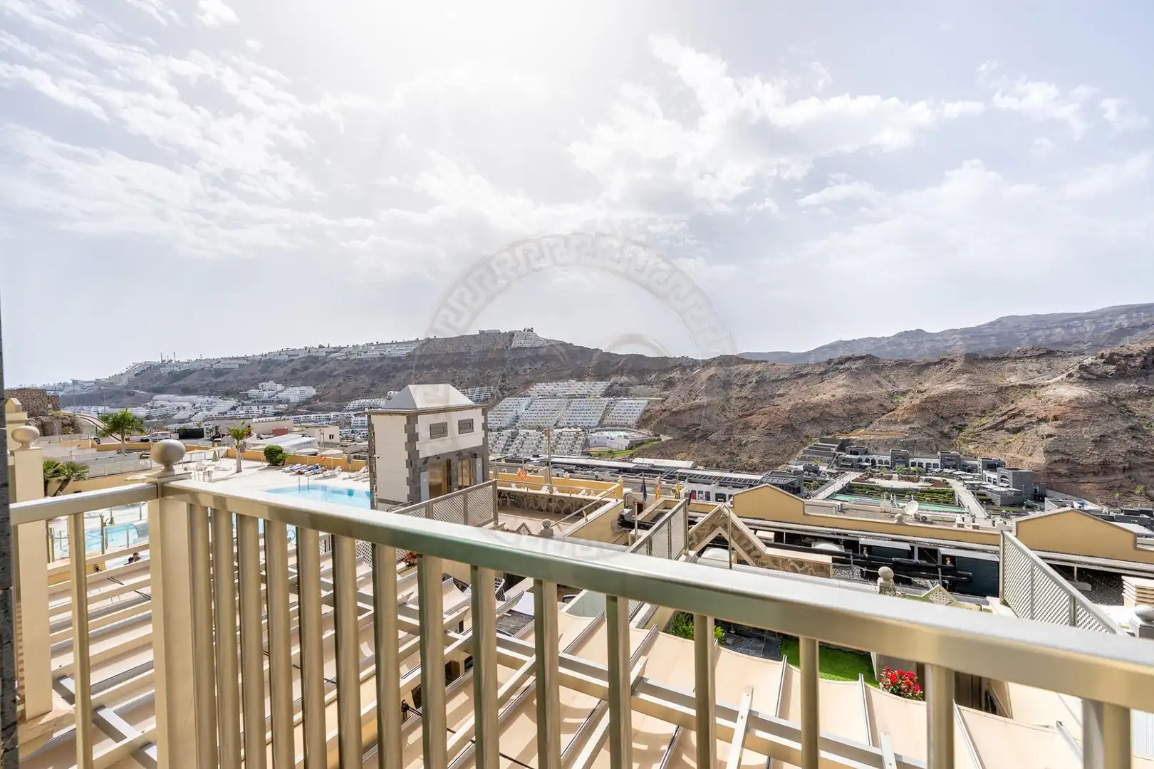 Terraza de Casa adosada de alquiler en Mogán con Aire acondicionado, Jardín privado y Terraza