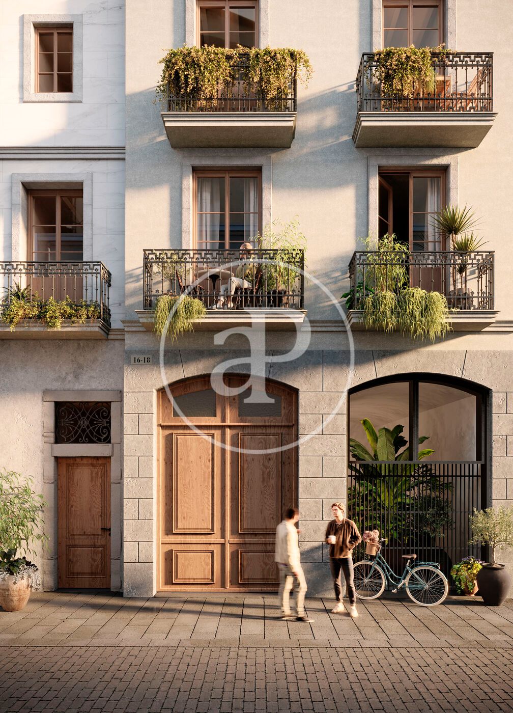 Exterior view of Flat for sale in  Barcelona Capital  with Air Conditioner, Heating and Terrace