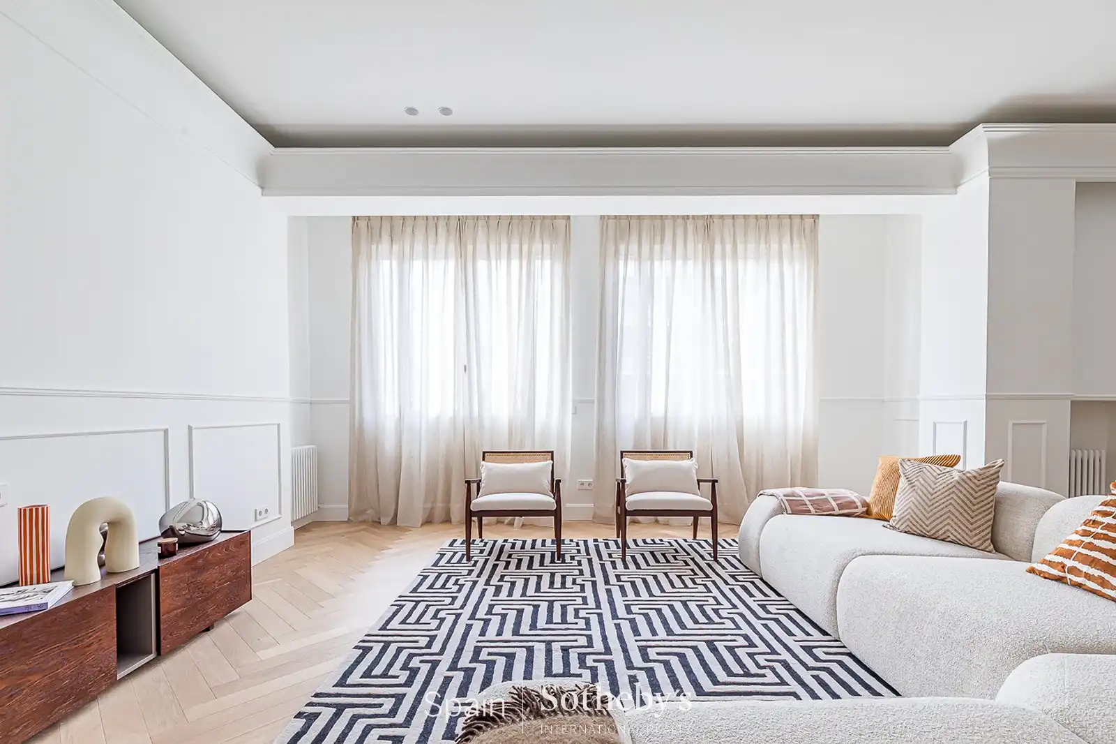 Wohnzimmer von Wohnungen zum Verkauf in Madrid mit Klimaanlage und Heizung