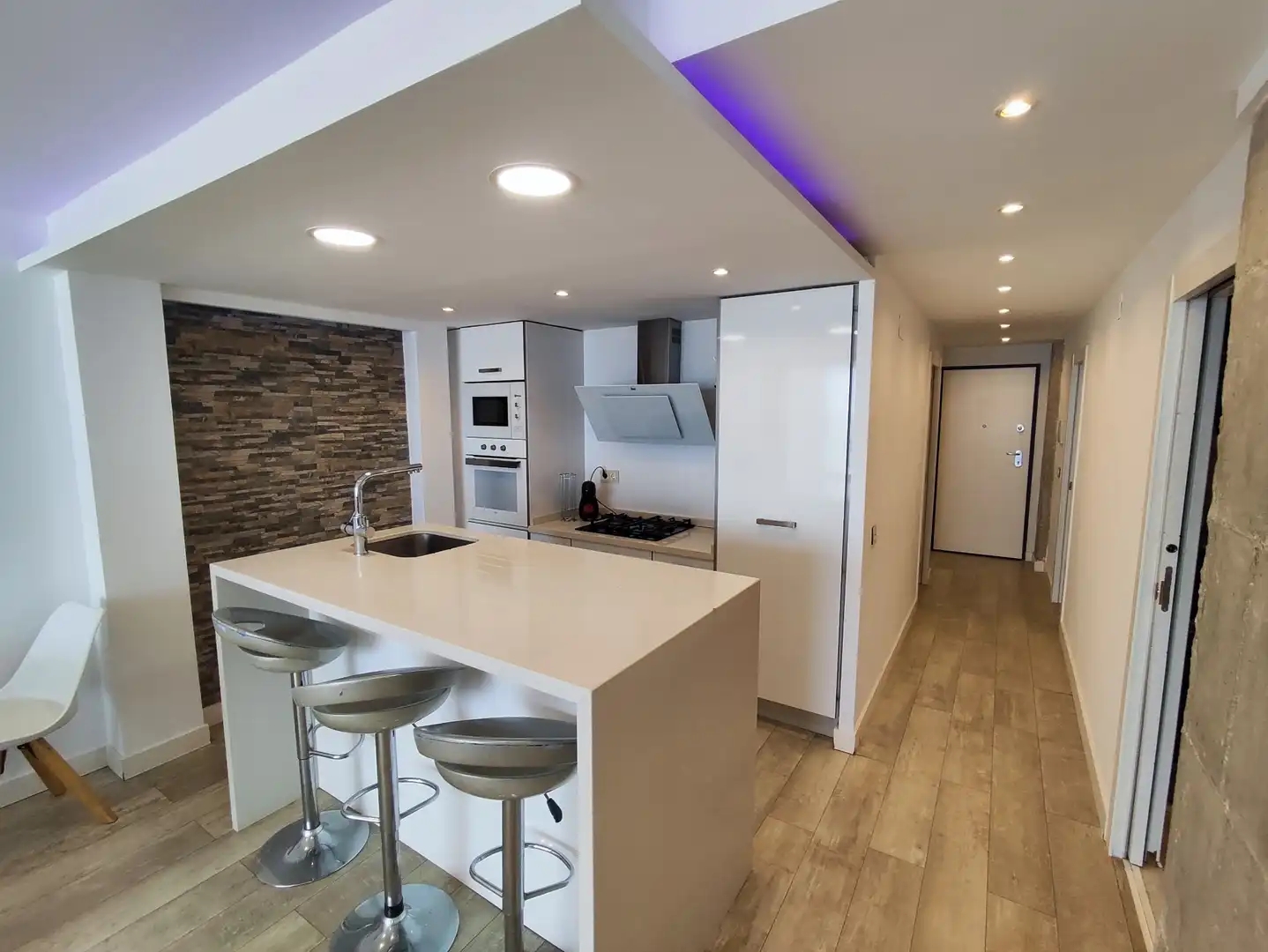 Cocina de Piso de alquiler en Benidorm con Aire acondicionado, Amueblado y Horno