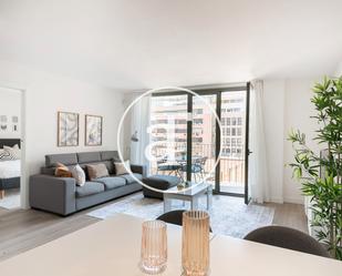 Living room of Flat to rent in  Barcelona Capital  with Air Conditioner, Terrace and Balcony