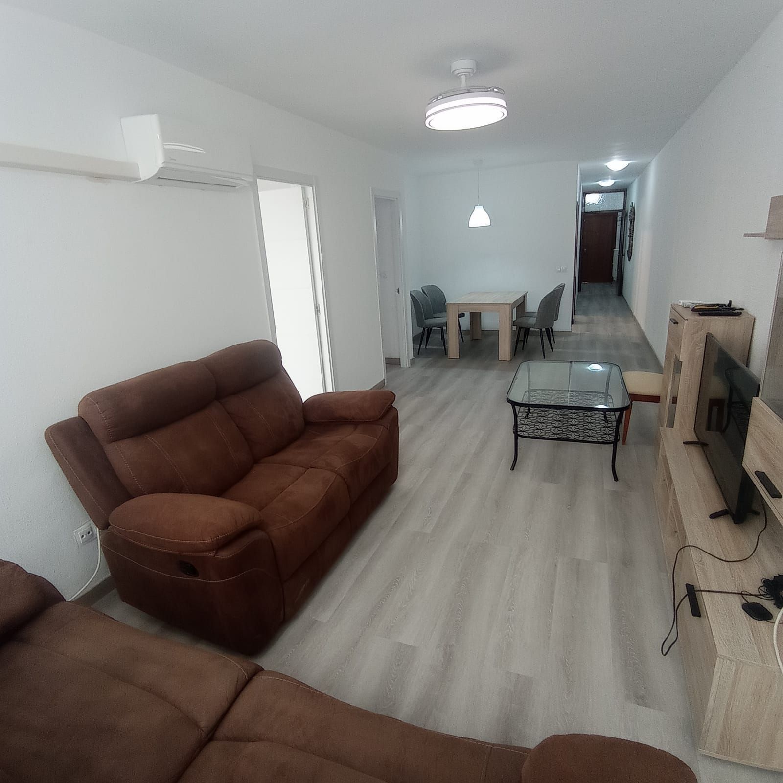 Living room of Flat to rent in Málaga Capital  with Air Conditioner and Furnished