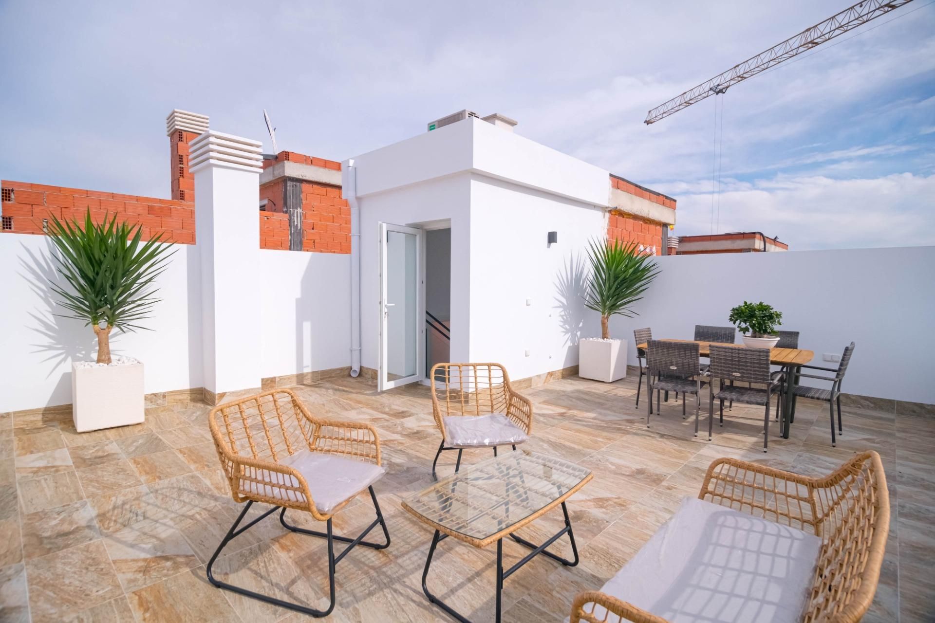 Terrace of Single-family semi-detached for sale in  Murcia Capital  with Heating, Private garden and Terrace