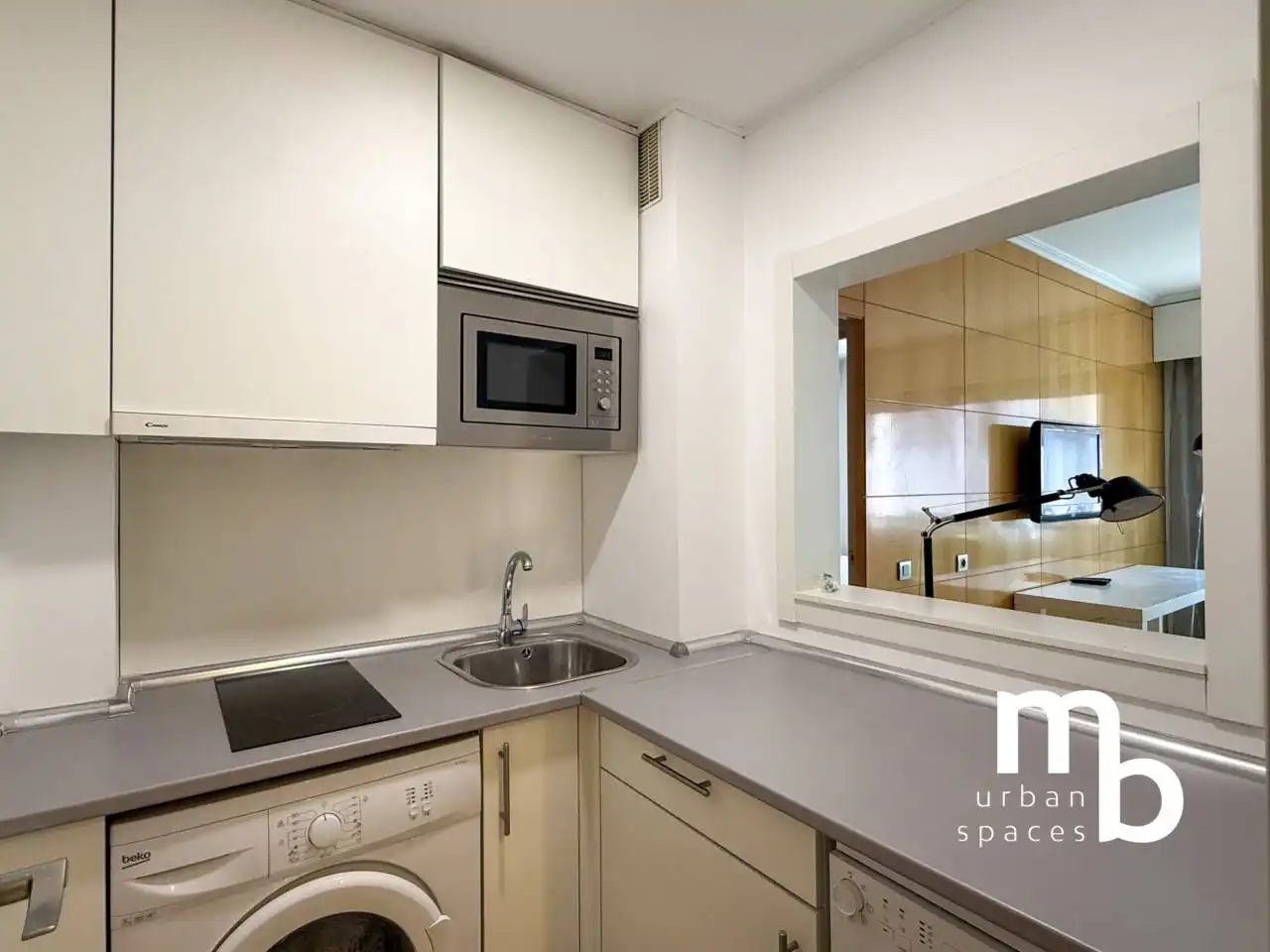 Küche von Wohnung zur Miete in Madrid mit Klimaanlage und Möbliert