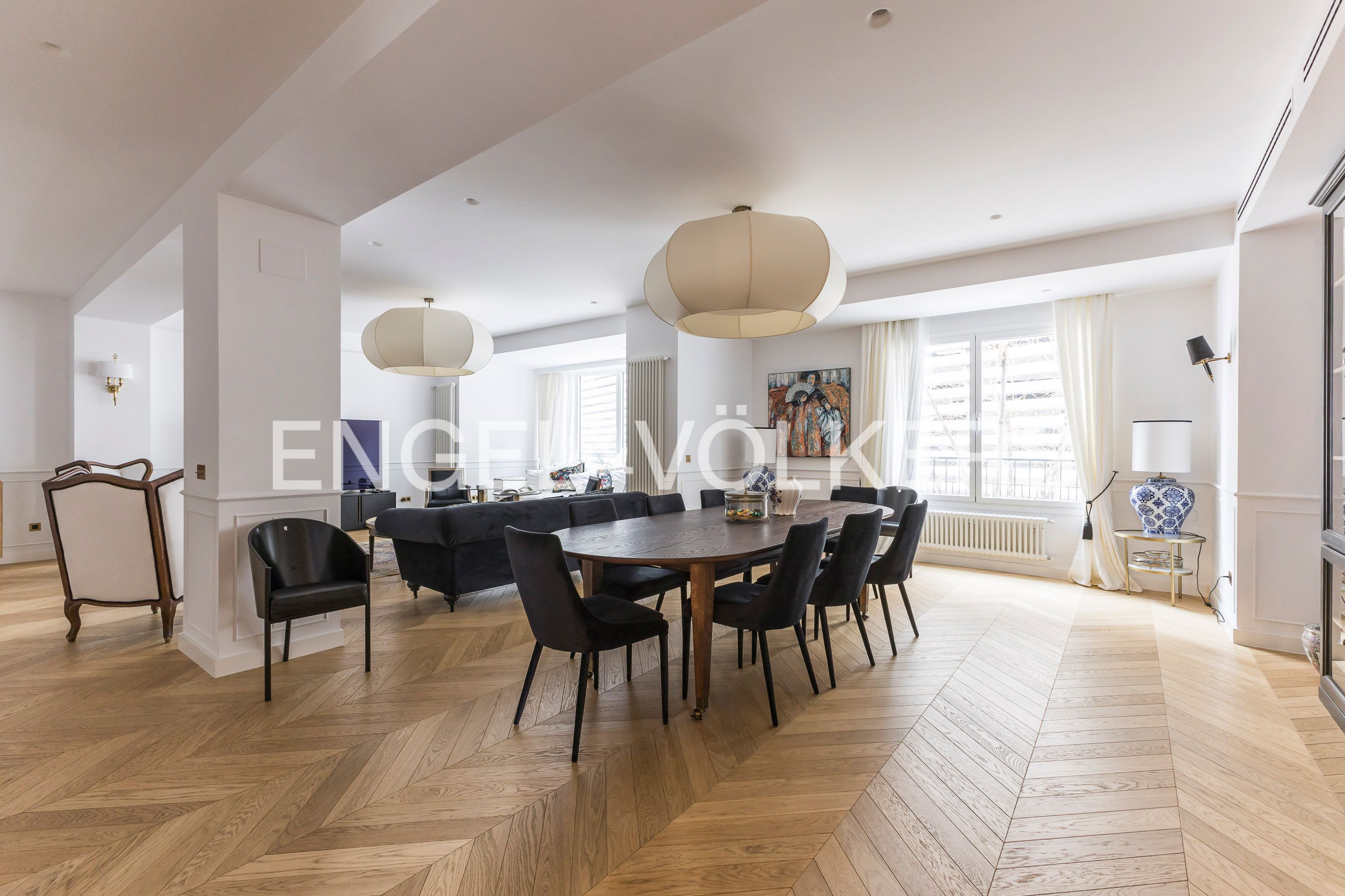 Dining room of Flat for sale in  Madrid Capital  with Air Conditioner, Heating and Terrace