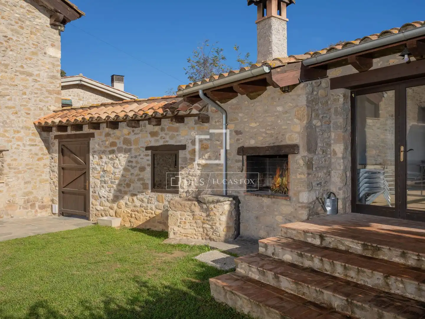 Vista exterior de Finca rústica en venta en Santa Pau con Jardín privado, Terraza y Trastero