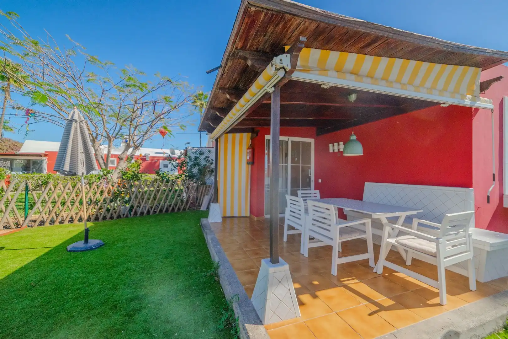 Terrassa de Casa o xalet en venda en San Bartolomé de Tirajana amb Aire condicionat, Jardí privat i Terrassa