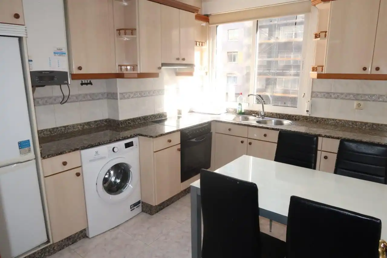 Kitchen of Flat for sale in A Coruña Capital   with Heating, Storage room and Furnished