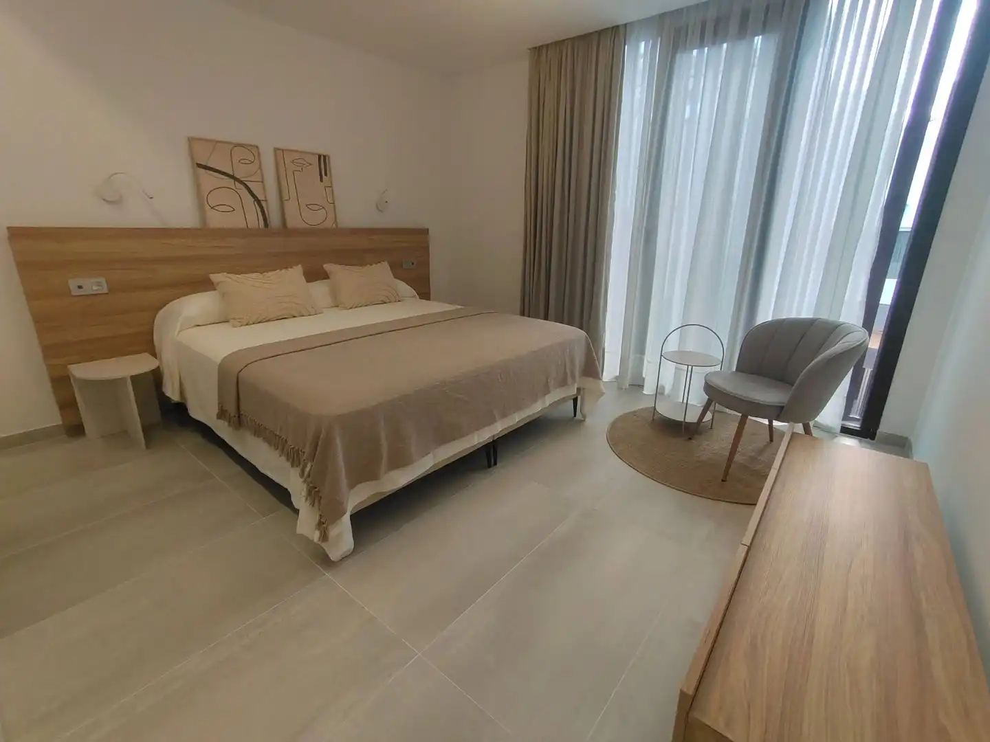 Schlafzimmer von Dachboden zur Miete in Las Palmas de Gran Canaria mit Klimaanlage, Terrasse und Möbliert