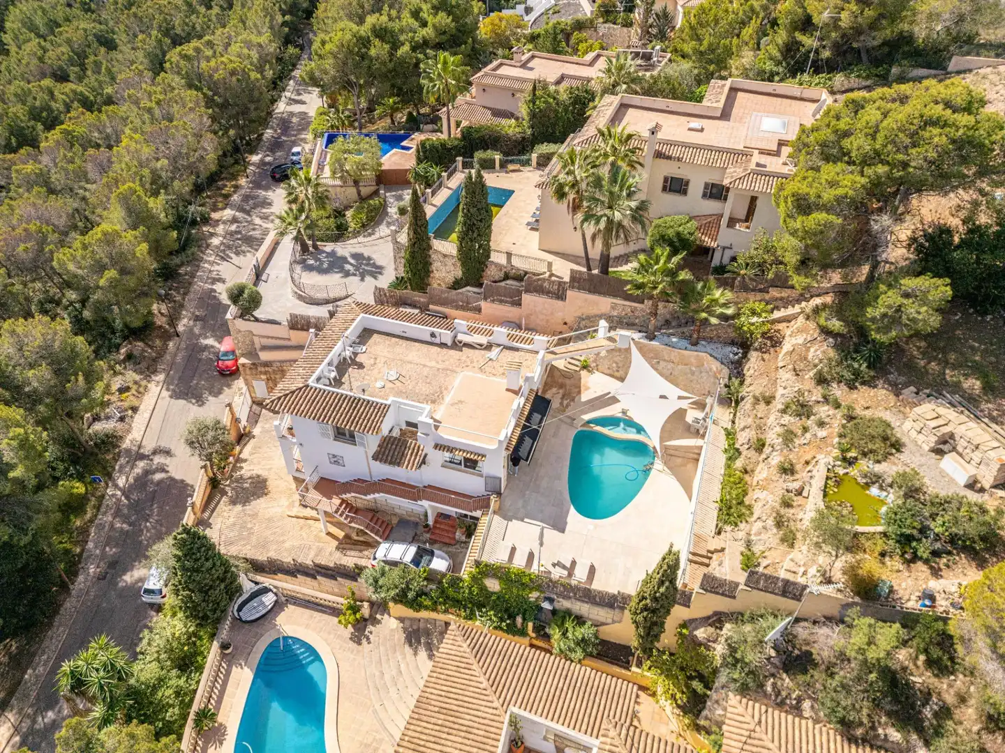 Vista exterior de Casa o xalet en venda en Calvià amb Aire condicionat, Calefacció i Jardí privat