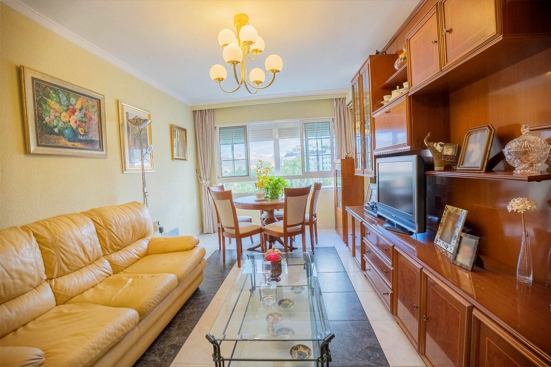 Sala d'estar de Apartament en venda en Málaga Capital amb Aire condicionat i Calefacció