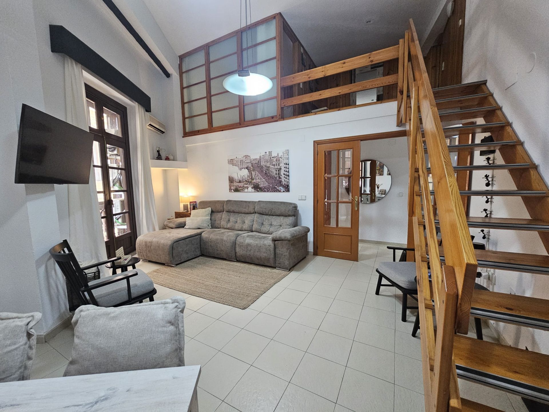 Living room of Flat for sale in  Valencia Capital  with Air Conditioner, Heating and Terrace