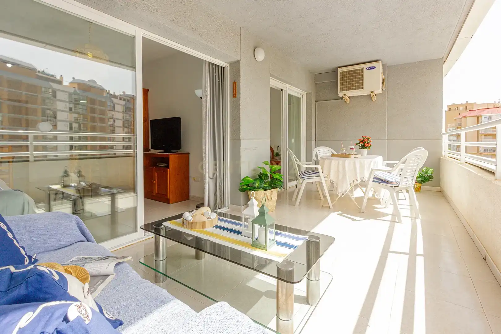 Terrace of Apartments for sale in Calpe / Calp  with Air Conditioner, Storage room and Oven