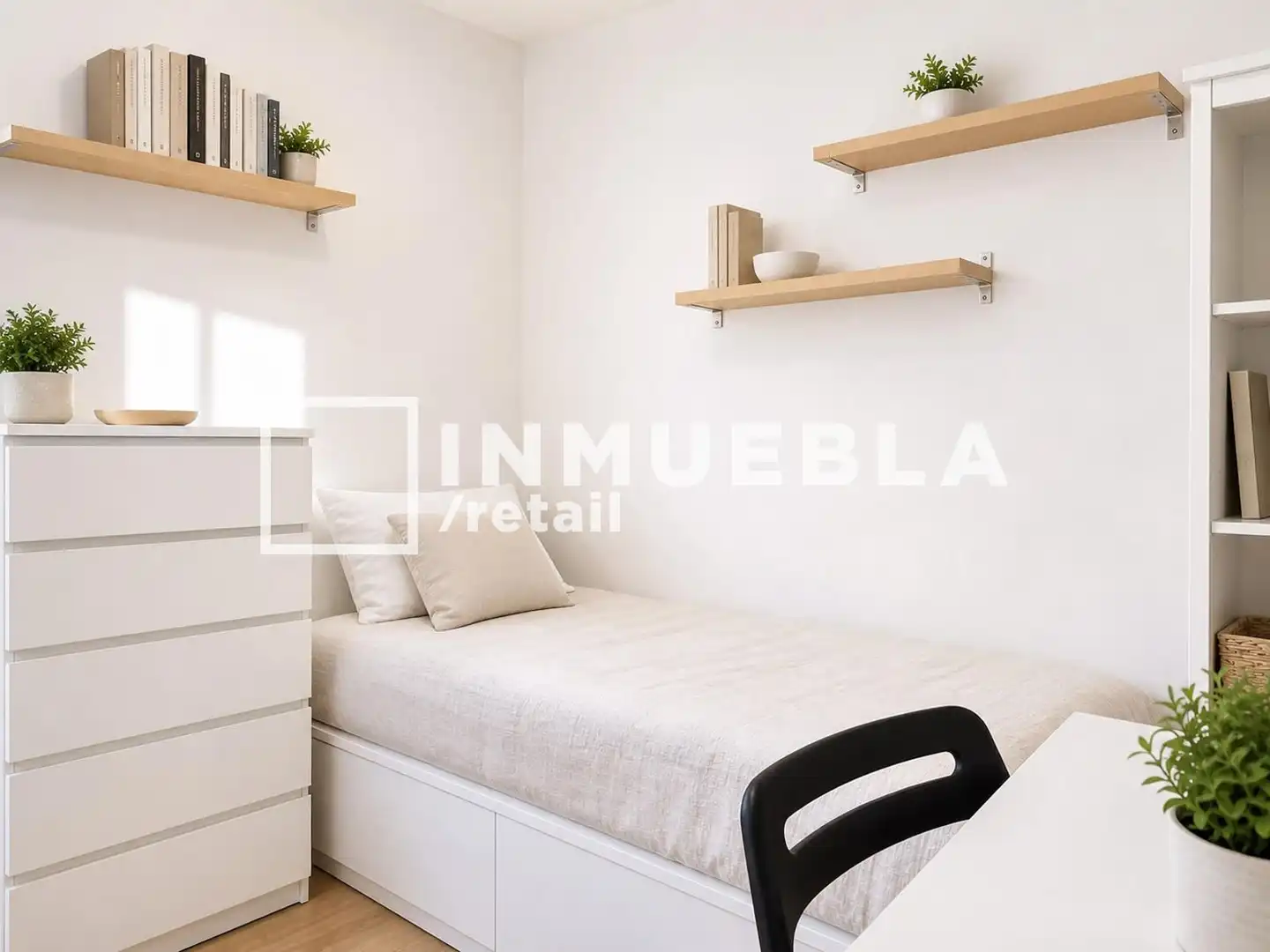 Schlafzimmer von Wohnung zum Verkauf in Barcelona mit Heizung, Parkett und Terrasse
