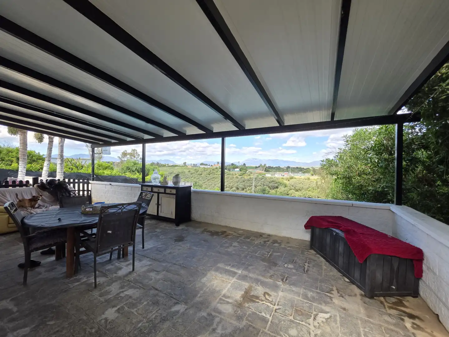 Terraza de Finca rústica en venta en Cártama con Aire acondicionado, Jardín privado y Terraza