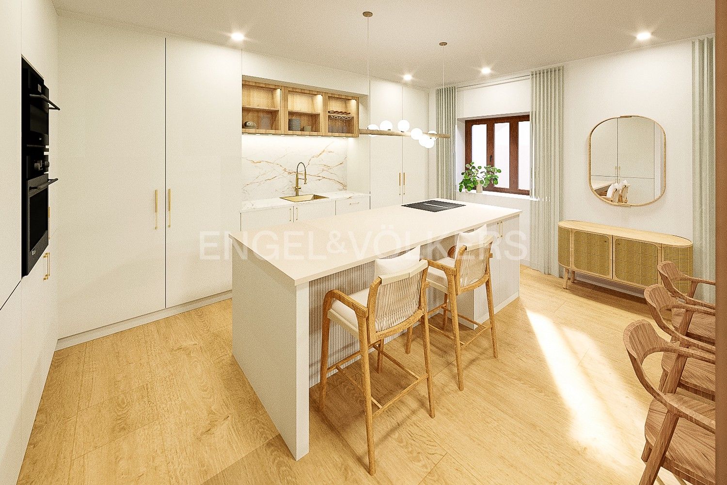 Kitchen of Apartment for sale in  Valencia Capital  with Air Conditioner, Heating and Storage room