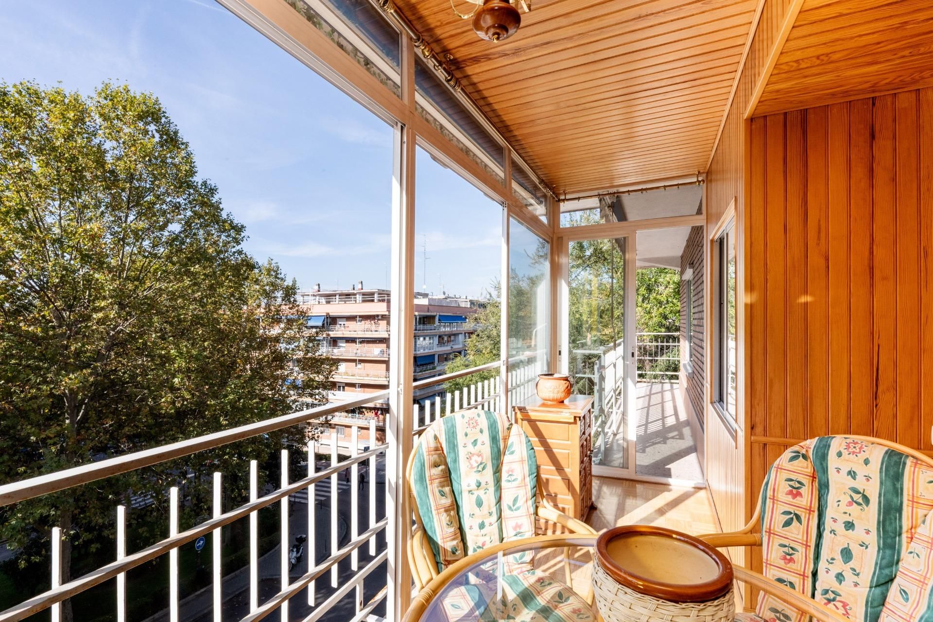 Balcony of Flat for sale in Móstoles  with Heating, Private garden and Terrace