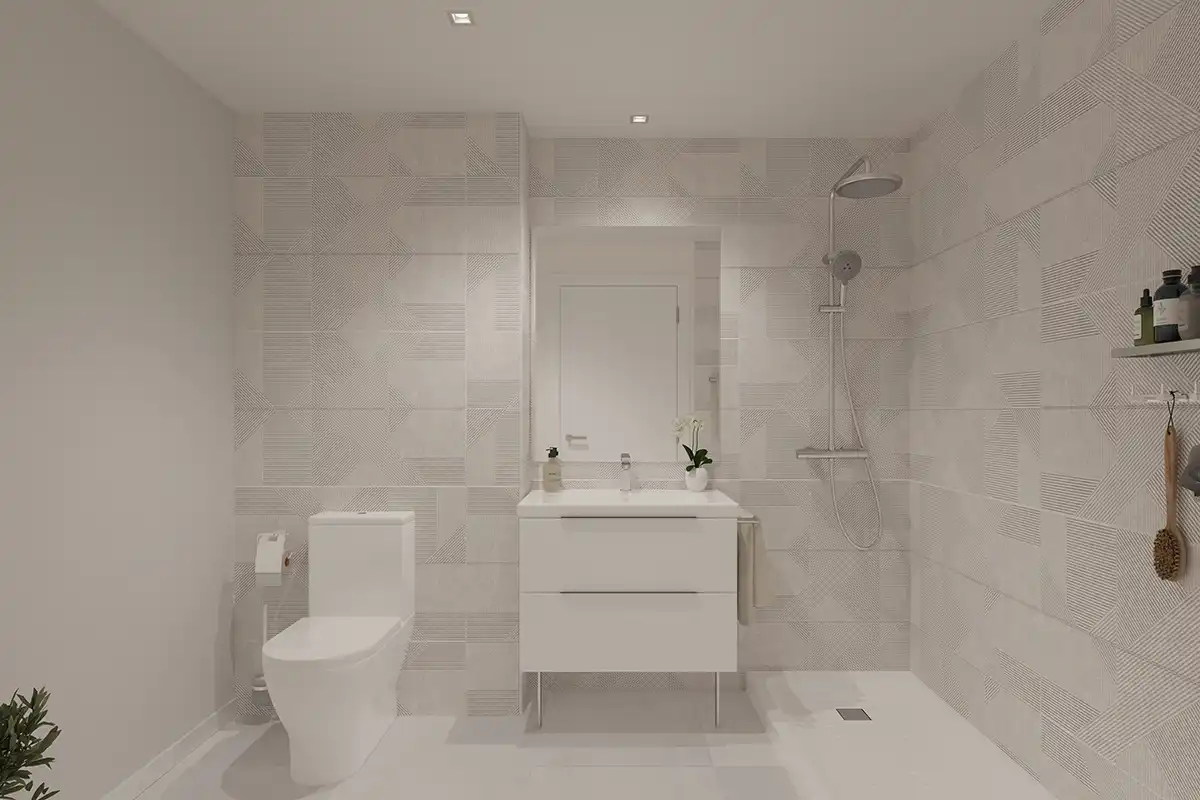 Baño de Ático en venta en Benalmádena con Aire acondicionado, Terraza y Piscina comunitaria