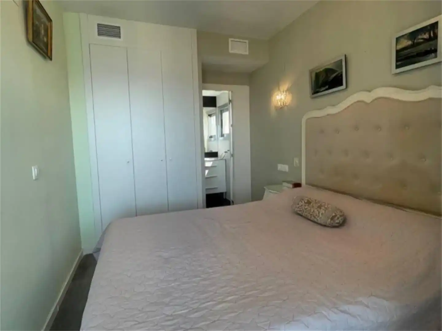 Dormitori de Apartament en venda en Calpe / Calp amb Aire condicionat, Piscina i Balcó