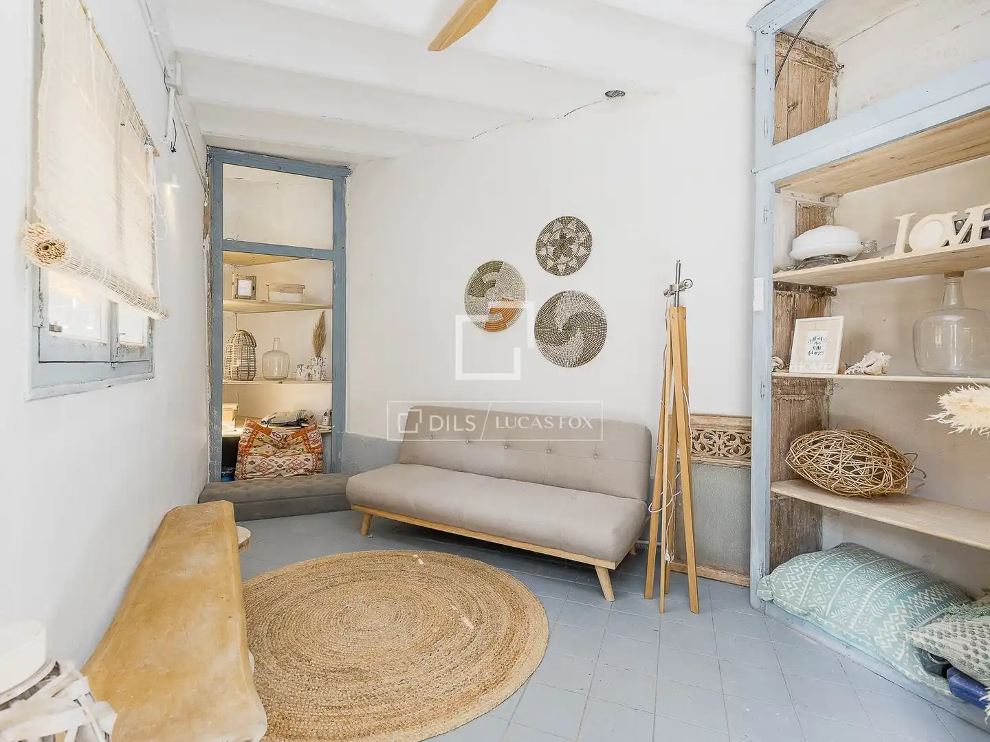 Living room of Flat for sale in Barcelona  with Air Conditioner, Private garden and Terrace