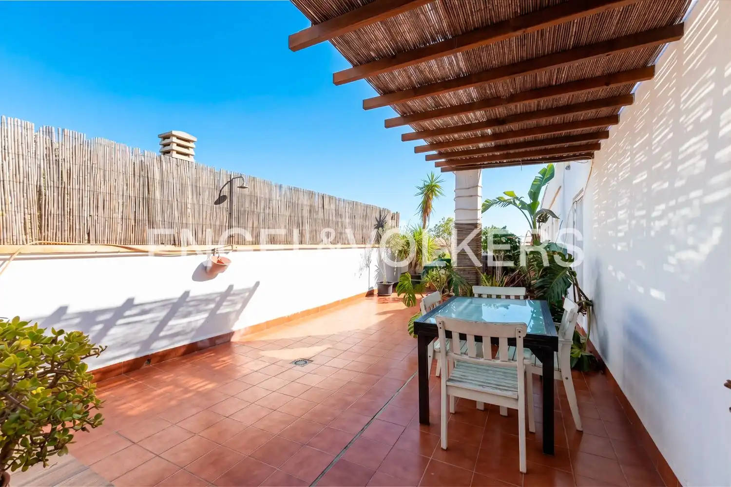 Terrasse von Dachboden zur Miete in Alboraya mit Klimaanlage, Heizung und Privatgarten