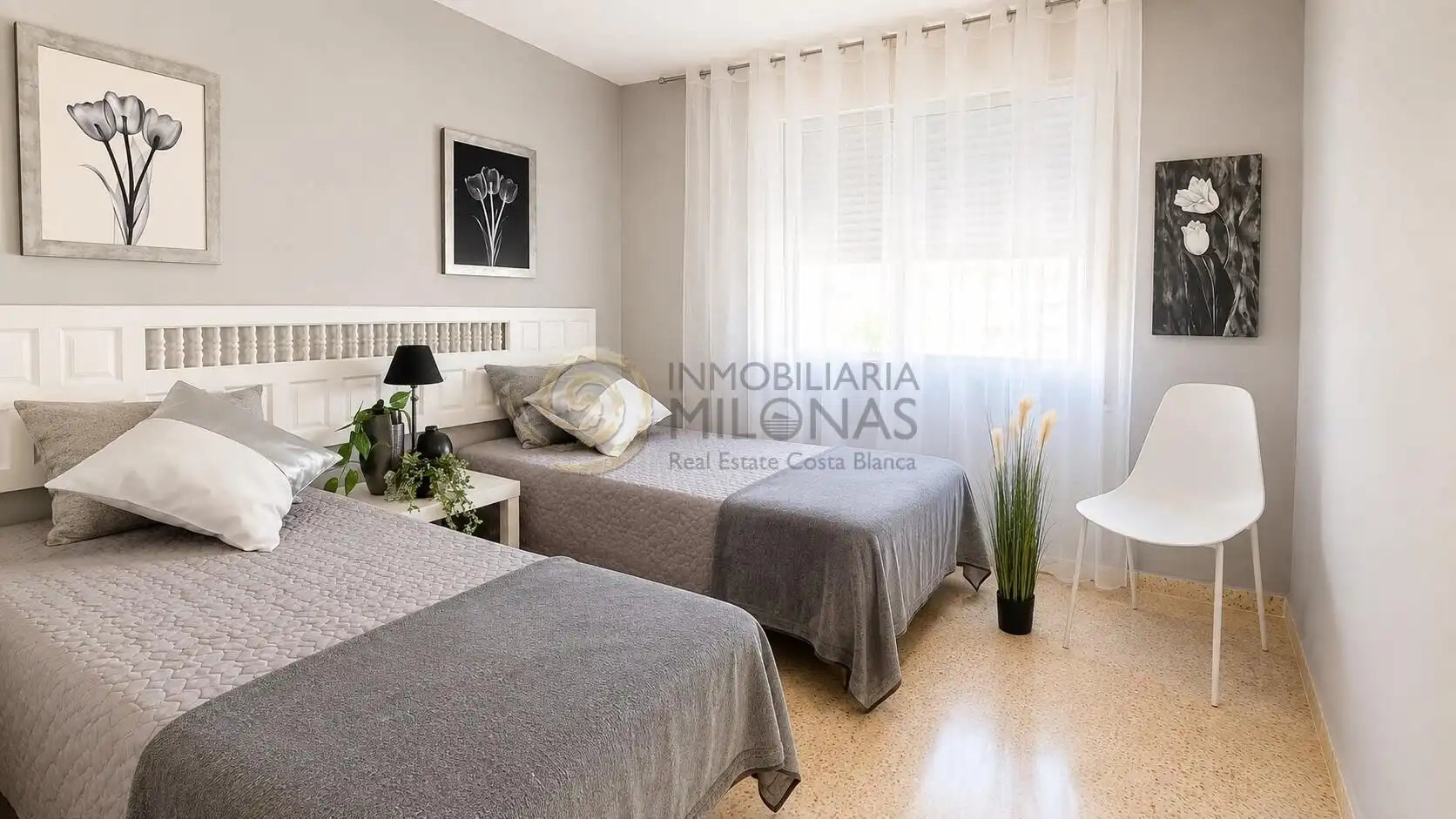 Schlafzimmer von Wohnungen zum Verkauf in Benidorm mit Klimaanlage, Heizung und Terrasse